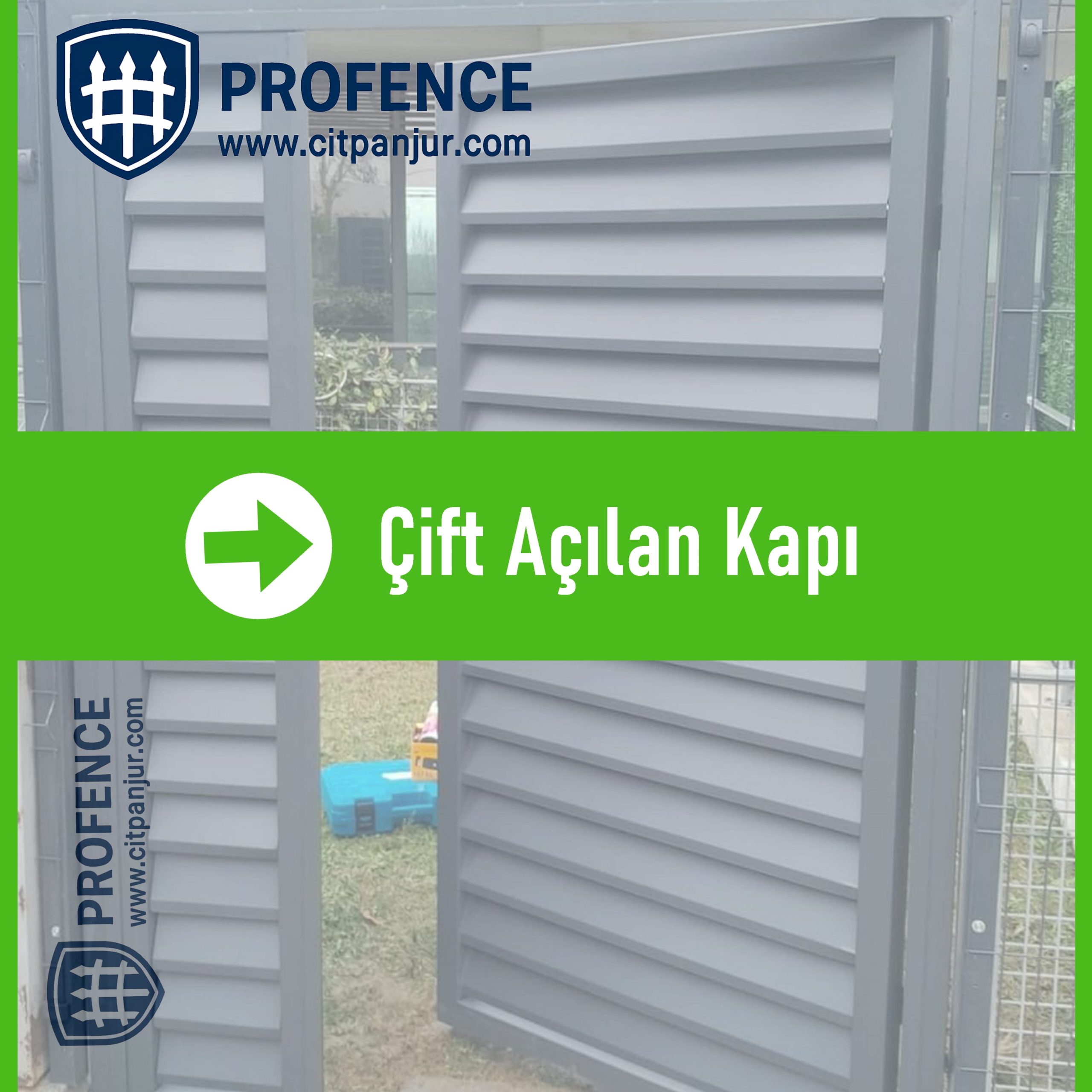 Çift Açılan Panjur Kapı